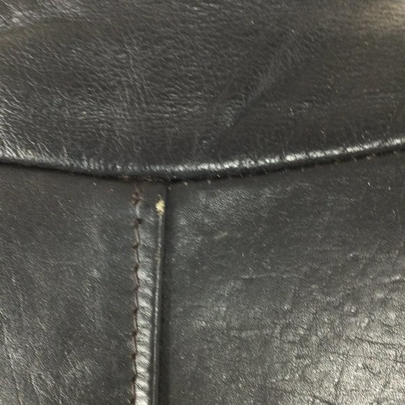 Excelled Black Leather Jacket, Vintage, 42R, - Picture 11 of 16